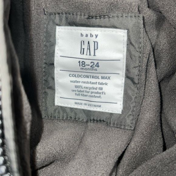 NWOT GAP Baby ColdControl Max Puffer Snowsuit (Soft Black) - Picture 5 of 7